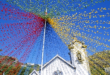 Church in Ribeira Brava, island of Madeira, Portugal, Europe