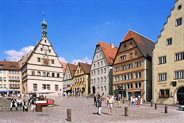 Market Square, Rothenburg ob der Tauber, Bavaria, Germany, Europe