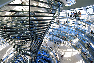 Inside the Reichstag, Berlin, Germany, Europe