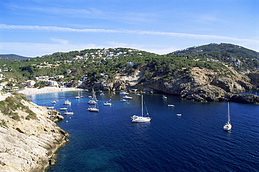 Cala Vedella, Ibiza, Balearic Islands, Spain, Mediterranean, Europe