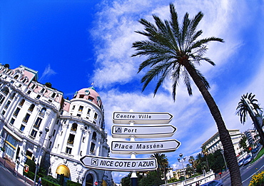 Street in Cote d'Azur, France