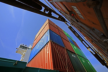 Container ship, Baltic Sea, Sweden, Scandinavia, Europe