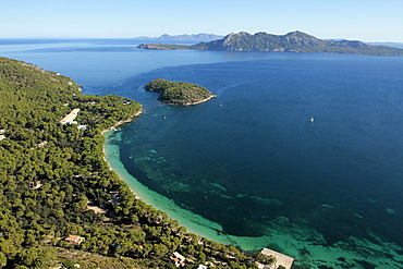 Playa Formentor and Hotel Formentor, Mallorca, Balearic Islands, Spain, Mediterranean, Europe