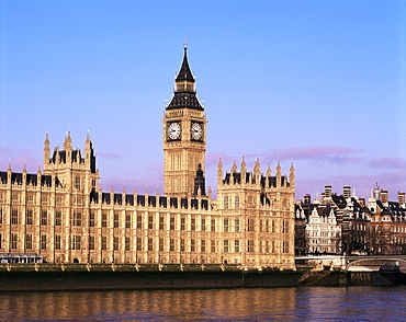 Houses of Parliament and Big Ben, Westminster, London, England, United Kingdom, Europe