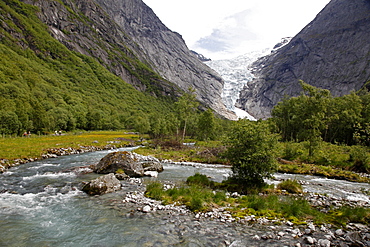 Briksdalsbreen, Jostedalsbreen, Sogn og Fjordane, Norway, Scandinavia, Europe