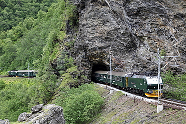 Flam Railway, Flam, Sogn og Fjordane, Norway, Scandinavia, Europe