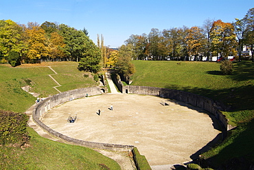 Roman amphitheater, UNESCO World Heritage Site, Trier, Rhineland-Palatinate, Germany, Europe