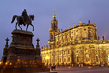 Hofkirche, Dresden, Saxony, Germany, Europe