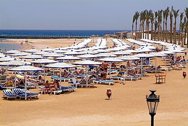 Hotel beach, Hurghada, Red Sea, Egypt, North Africa, Africa