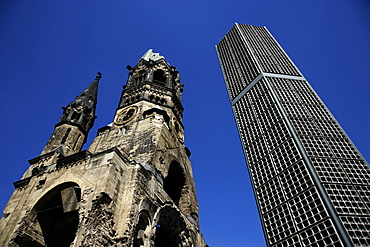 Memorial church, Kurfurstendamm, Berlin, Germany, Europe