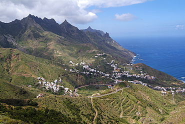 Anaga Mountains and Almaciga, Tenerife, Canary Islands, Spain, Atlantic, Europe