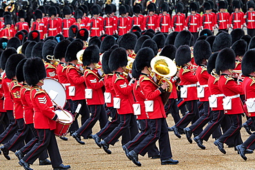 Soldiers at Trooping the Colour 2012, The Queen's Birthday Parade, Horse Guards, Whitehall, London, England, United Kingdom, Europe