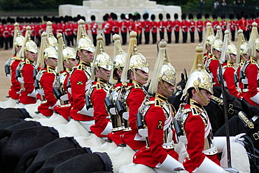 Soldiers at Trooping the Colour 2012, The Queen's Birthday Parade, Horse Guards, Whitehall, London, England, United Kingdom, Europe