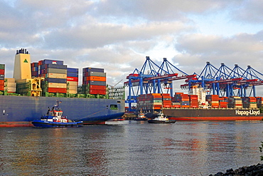 Container terminal Altenwerder, Hamburg, Germany, Europe