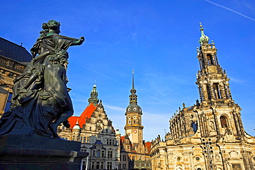 Hofkirche, Dresden, Saxony, Germany, Europe