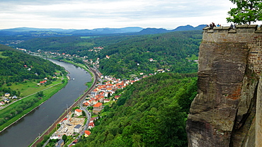 Koenigstein Fortress, Saxon Switzerland, Saxony, Germany, Europe