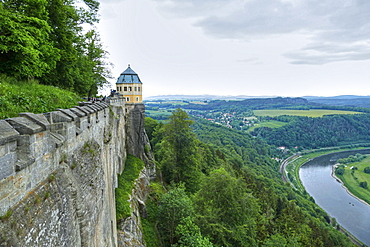 Koenigstein Fortress, Saxon Switzerland, Saxony, Germany, Europe