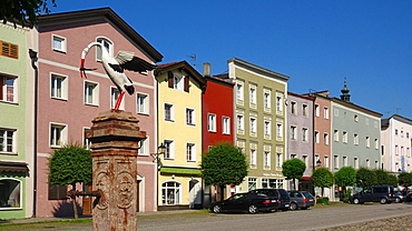 Old town of Tittmoning, Upper Bavaria, Germany, Europe