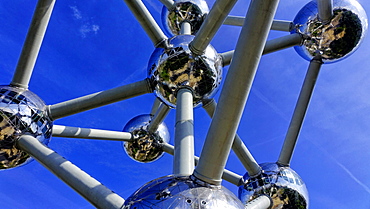 Atomium in the Urban District of Laeken, Brussels, Brabant, Belgium, Europe