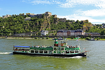 Fortress Ehrenbreitstein, Rhine River, Koblenz, Rhineland-Palatinate, Germany, Europe