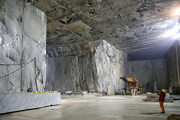 Marble Cave of Fantiscritti, Carrara, Tuscany, Italy, Europe