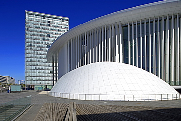 New Philharmonic Hall on Kirchberg in Luxembourg City, Grand Duchy of Luxembourg, Europe