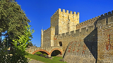 Castelo de Sao Jorge, Lisbon, Portugal, Europe