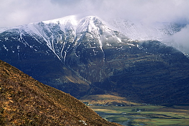 Torridon village beneath Liathach mountain range, Highland region, Scotland, United Kingdom, Europe