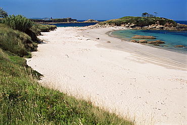 Playa de la Lanzada, Rias Bajas, Galicia, Spain, Europe