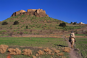 Fortified Berber village of Tioulit dating from the 6th century AD, Tafraoute region, Morocco, North Africa, Africa