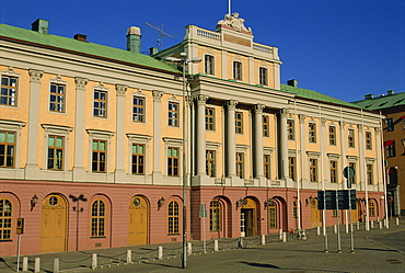 Government building in Gustav Adolfs Square in the Norrmalm District of Stockholm, Sweden, Scandinavia, Europe