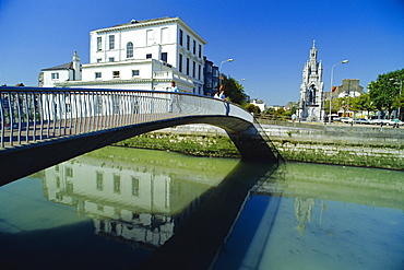 Footbridge leading into Grand Parade, O'Sullivan's Quay, Cork City, Ireland