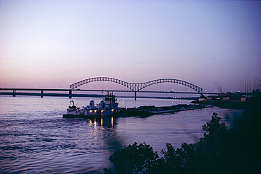 Mississippi River, Memphis, Tennessee, United States of America (U.S.A.), North America