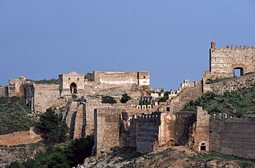 Sagunto, dating from 218 BC, besieged by Hannibal, Arab fort built over earlier acropolis, Valencia, Spain, Europe