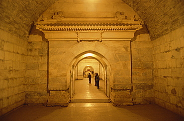 Entrance to antichamber of underground mausoleum, Ting Ling (tomb of Emperor Wan Li), Ming Tombs, near Beijing, China, Asia