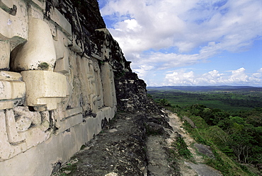 Frieze on eastern facade, Xunantunich, Belize, Central America