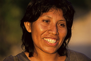 Mayan woman, near Benque Viejo del Carmen, Belize, Central America