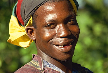 Garifuna boy, Emmeth Young, Gales Point, Belize, Central America