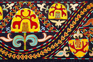 Traditional Kirghiz embroidery, Kyrgyzstan, Central Asia