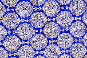 Ceramic tiles, I-Khauli court, Tash Khauli Palace, Khiva, Uzbekistan, Central Asia