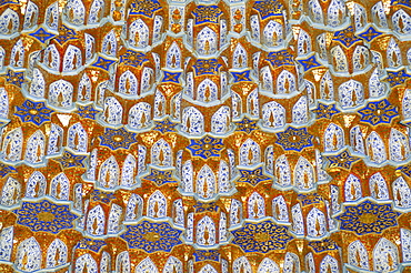 Detail, Tilla Kari mosque, Registan Square, Samarkand, Uzbekistan, Central Asia, Asia