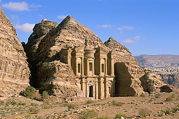 Facade of the Monastery (El Deir) (Ed Deir), Nabatean archaeological site, Petra, UNESCO World Heritage Site, Jordan, Middle East