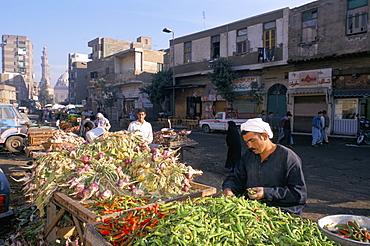 Street food market near the Citadel, Cairo, Egypt, North Africa, Africa