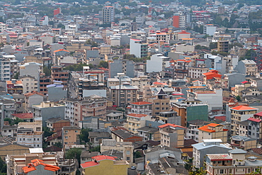 Overview of Lahijan, centre of the tea industry, Iran, Middle East