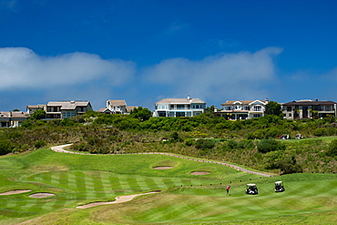 Midday golf being played at the Pezula Golf Course, Kynsna, South Africa, Africa