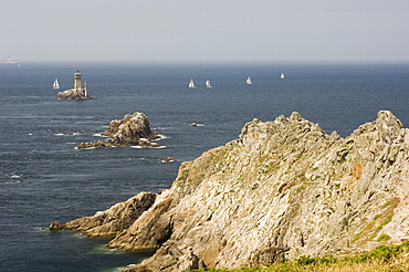 The lighthouse at Pointe du Raz, Southern Finistere, Brittany, France