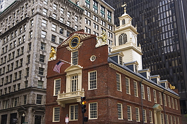 The Old State House, built in 1713, Boston, Massachusetts, New England, United States of America, North America