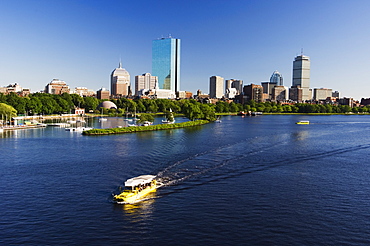 City skyline across the Charles River, Boston, Massachusetts, New England, United States of America, North America