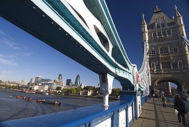 The City of London from Tower Bridge, London, England