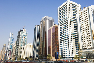 Sheikh Zayed Road, Dubai, United Arab Emirates, Middle East